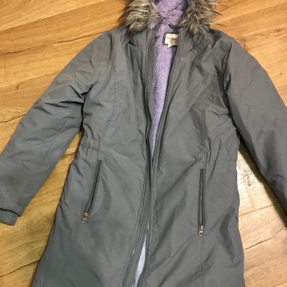 Cat & Jack grey longline parka